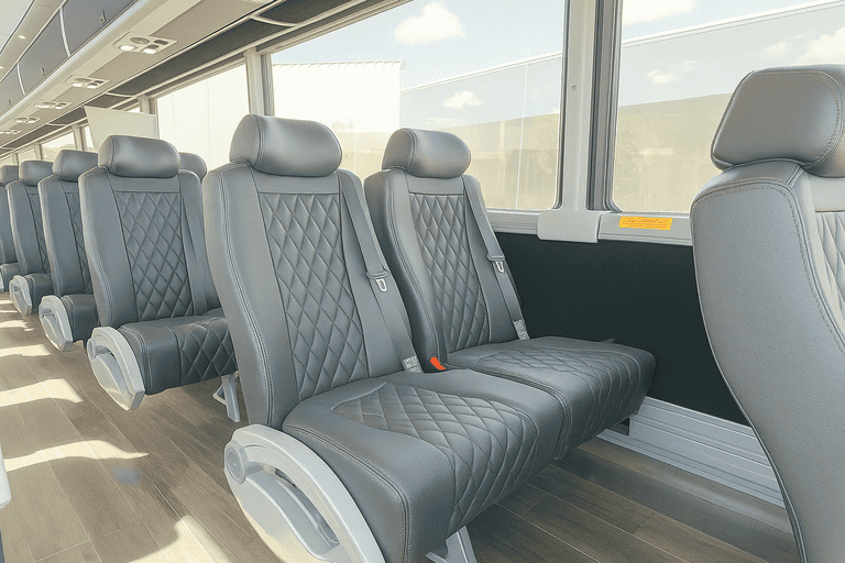 interior of Coach Bus Westland charter bus