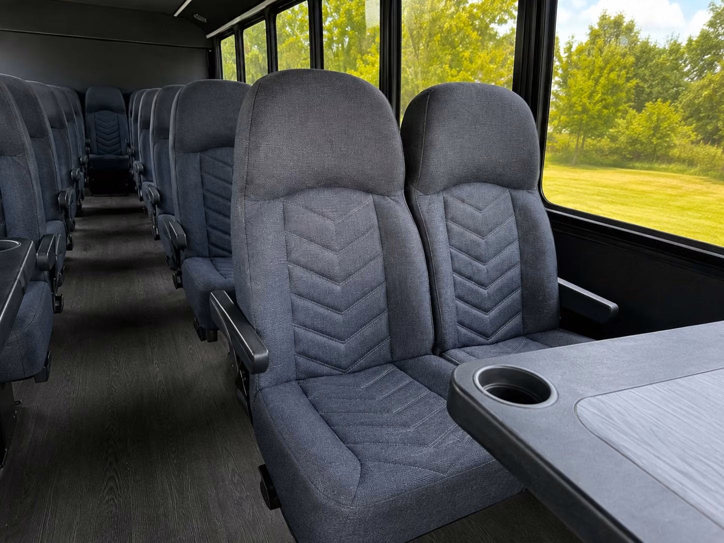18 passenger minibus inside