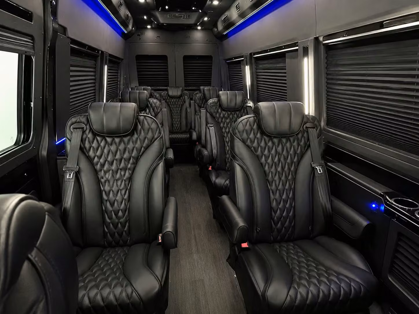 sprinter van with driver inside