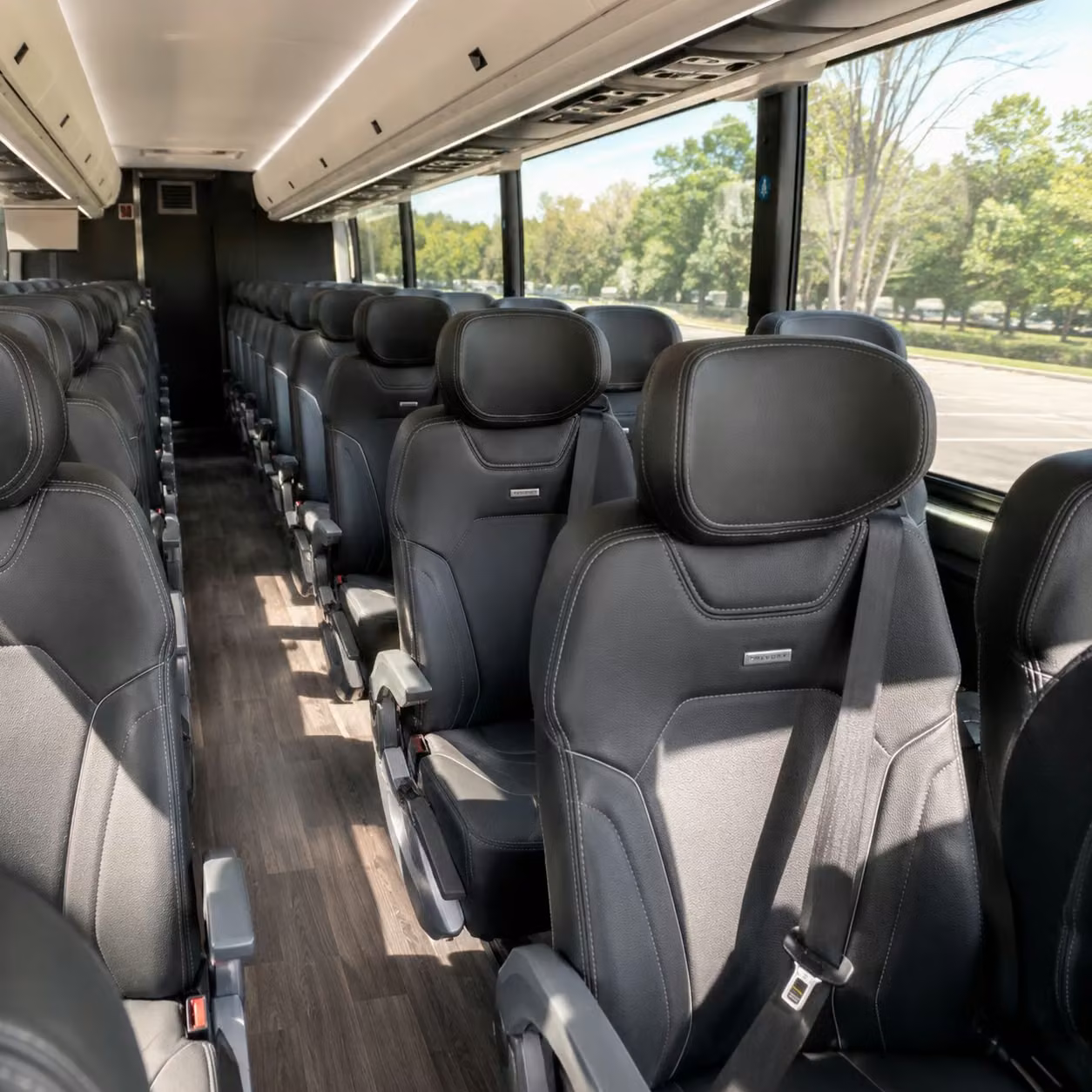 westland charter bus interior